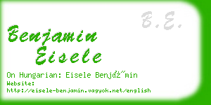 benjamin eisele business card